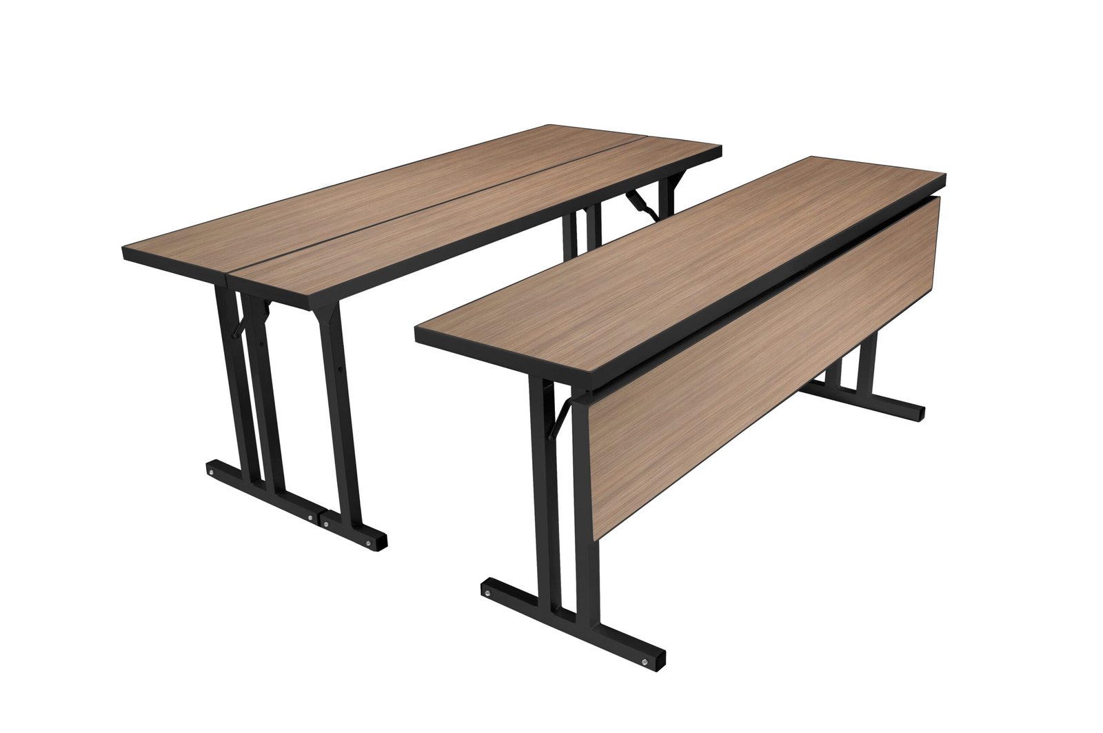 T2 Table - Mocca Firwood, Black