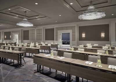 T2 Table Classroom Setup by The Ritz-Carlton Cleveland
