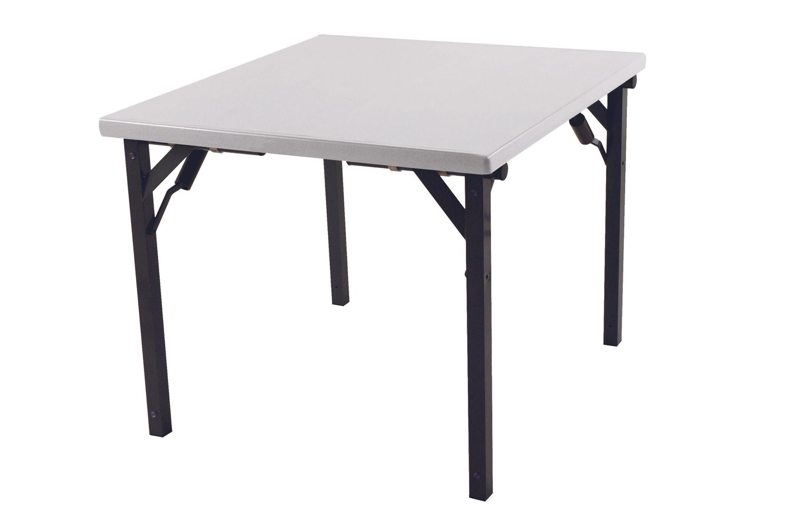 Alulite Table - Silver Card Table, Individual Folding Legs