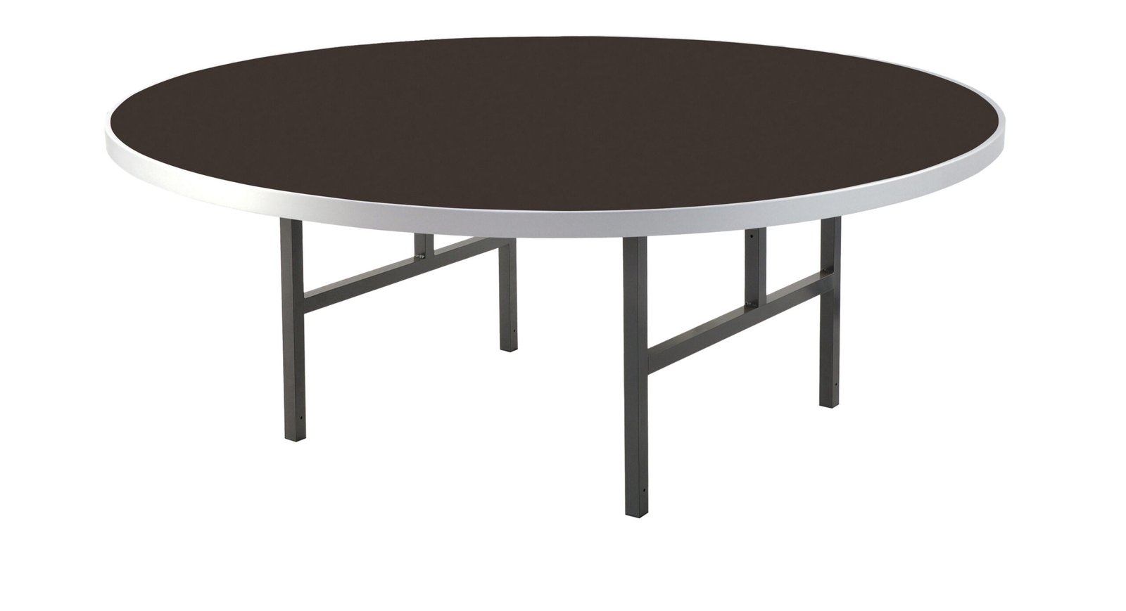 Alulite Round - Walnut, H Legs