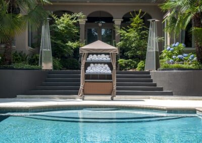Towel Cabana, poolside