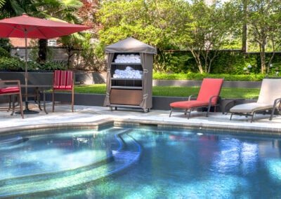 Towel Cabana, poolside