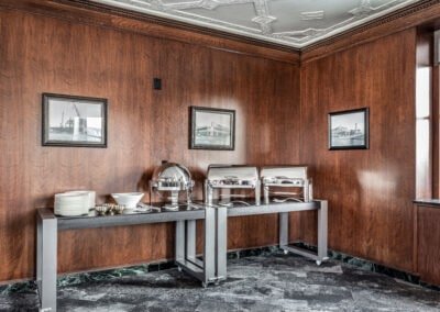 Synergy Nesting Tables as seen in a breakfast bar setup